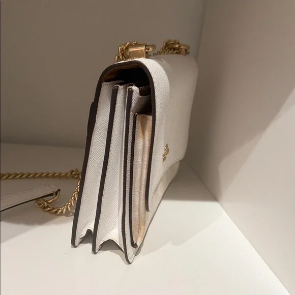 Coach Cream Crossbody Bag with Gold Accents - Picture 4 of 6